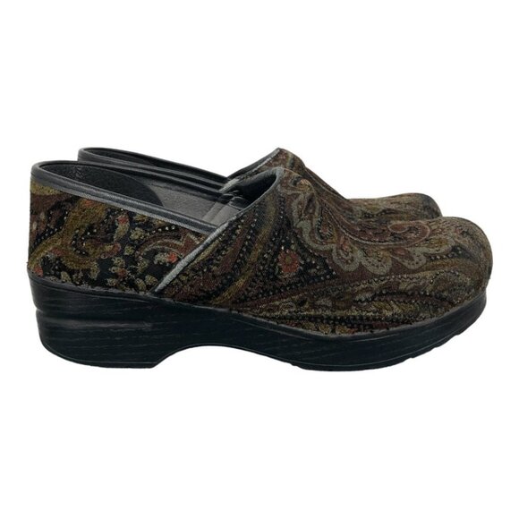 Dansko Vegan Professional Paisley Tapestry Velvet Clogs size 7.5-8 - Picture 2 of 16